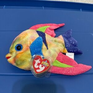 TY Beanie Baby, 2000 Retired NWT, ARUBA the Fish Plush
